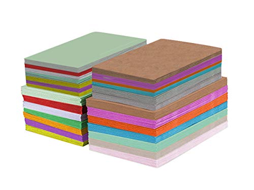 Purple Q Crafts 140 Mini Envelopes With Blank Note Cards, Assorted Colors 4"X 2.7" Small Colorful Envelopes For Thank You Cards, Business Cards, Gift Cards Cute Envelopes And Note Cards… #TOP1