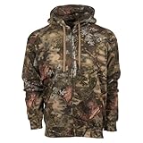 King's Camo KCB116 Men's Classic Cotton Full-Zip Hoodie, Mountain Shadow, Medium