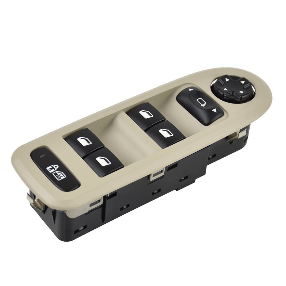 Pulsante Auto per Citroen C5 2009-2013 98053439 6490.QY 96644915XT 30170396 98054508ZD Driver Side Electric Power Master Window Switch Accessori Auto (Color : Nero)