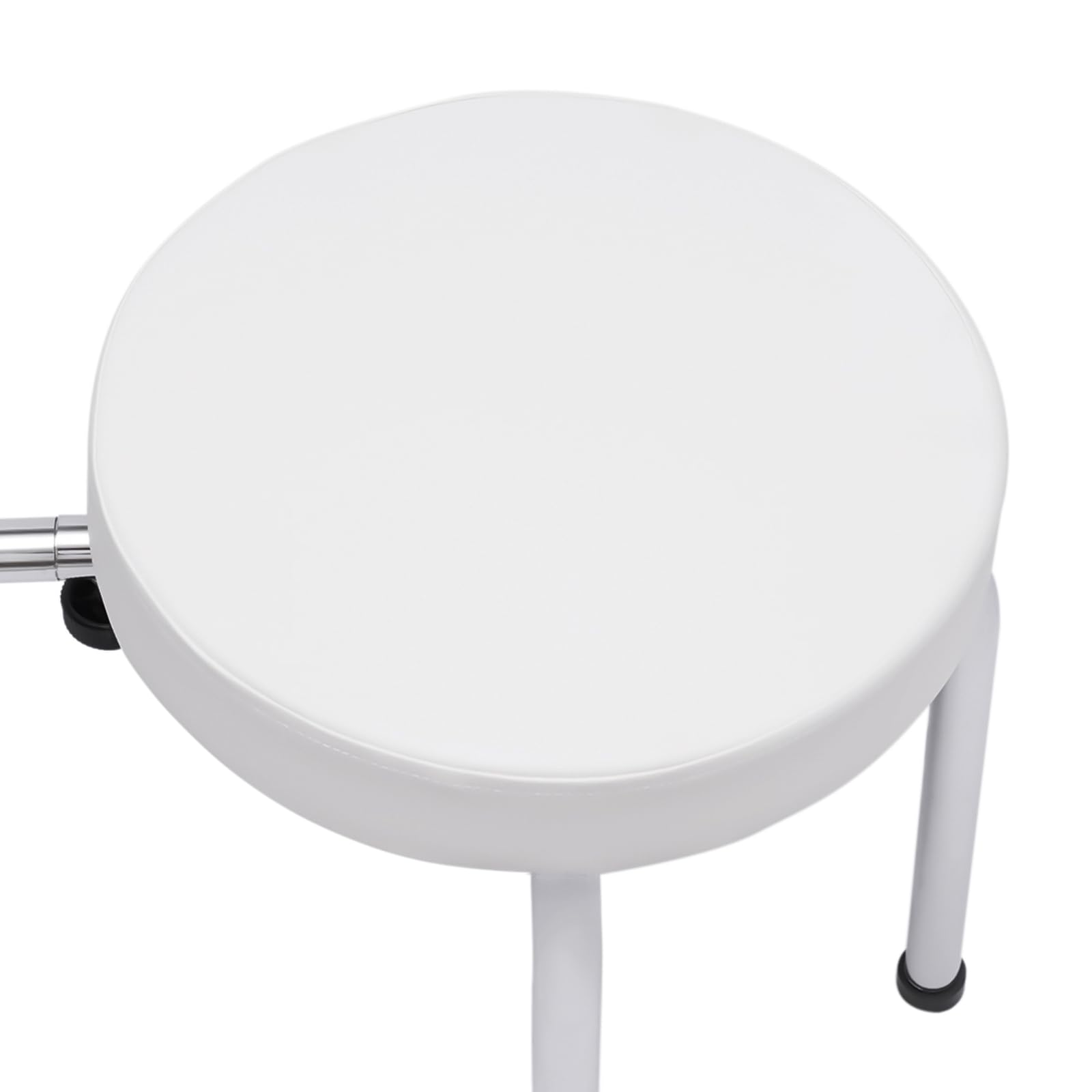 Sgabello pedicure regolabile poggiapiedi poggiapiedi regolabile in altezza pedicure sgabello manicure bellezza salone spa tatuaggio sedia strumenti studio unghie nero (bianco)