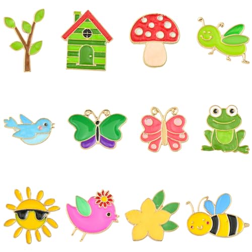 Pin's fleurs et animaux Stiesy pour personnaliser un sac à dos d'école