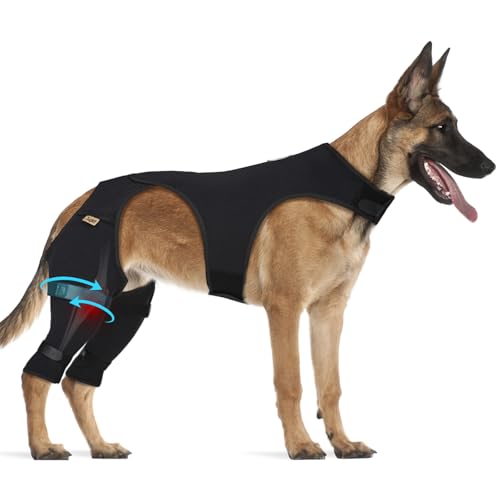 Image of Supet Dog Rear Leg Sleeve to Stop Licking,Breathable Recovery Sleeve After Surgery, Back Leg Wound Cover for Hip and Thigh, Dog Cone Alternative