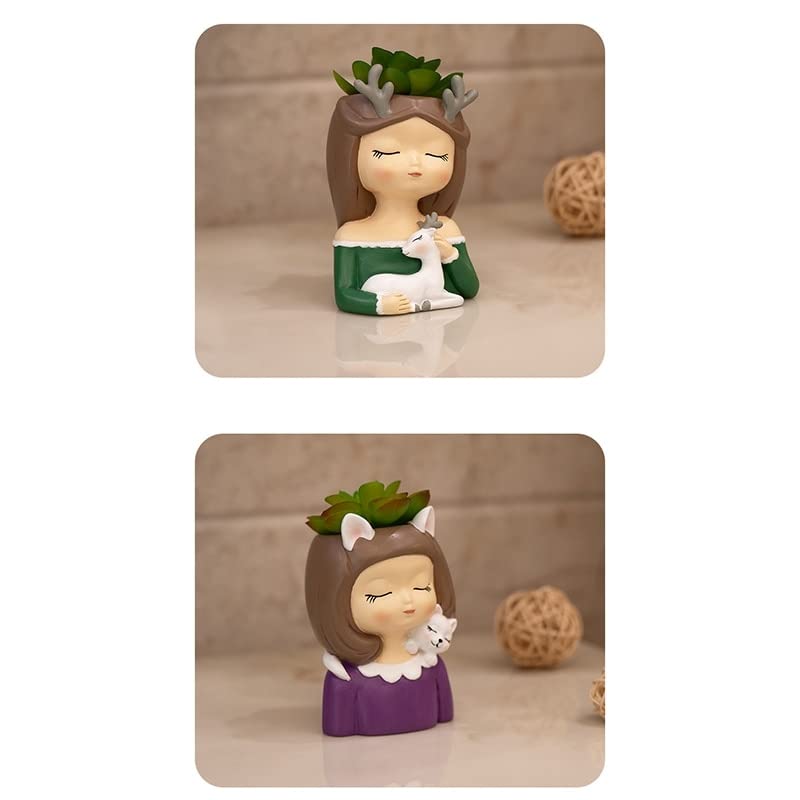 UNNS Doniczki do sadzenia sukulentów doniczka śliczna doniczka na kwiaty stwórz projekt dom ogród bonsai doniczki na rośliny (kolor: fioletowy)