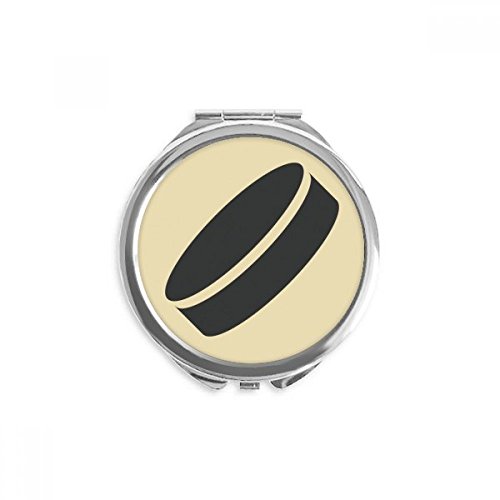Miroir de poche motif discus sport pour corriger le maquillage rapidement miroir fin