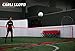 PowerNet Soccer Tennis Net | Portable Instant | Indoor Outdoor | Metal Collapsible Base Weighted | Durable Vertical Bow Posts | Quick Setup Easy Folding Storage | 1 Net + 1 Carrying Bag (18 ft x 3 ft)