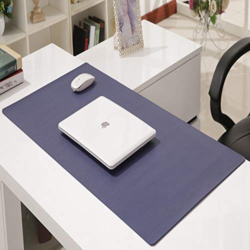 Preisvergleich Produktbild TopBlïng Einfarbig Schreibtischunterlage Büro Mauspad,Gaming Mousepad Mit Mauspad Gro Computer,Wasserdicht Gaming Mauspad Langlebig Mouse Pad Dunkelblau 600x400mm(23.6x15.7inch)