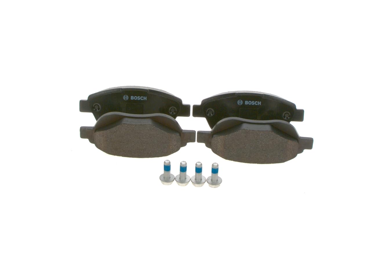 Bosch BP375 - Plaquettes de Frein Avant pour Voiture - Qualité Bosch - Réduction du Bruit et de la Poussière - Certifié ECE-​R90 - Sans Cuivre - Jeu de 4 Plaquettes - Avec Accessoires
