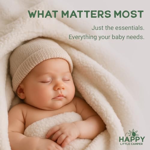 Image of Happy Little Camper Diapers, Size 1, 75 Ct, Totally Chlorine Free (TCF) | Soft, Secure & Absorbent with Up to 12-Hour Leak Protection for Day & Night