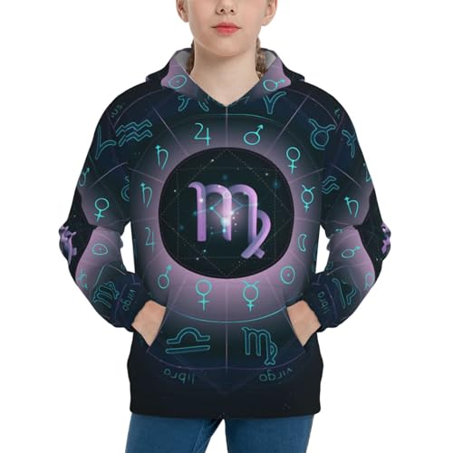 Virgo Boy, Girls Sports Shirt Youth Pullover Fashion Hooded Sweatshirt3