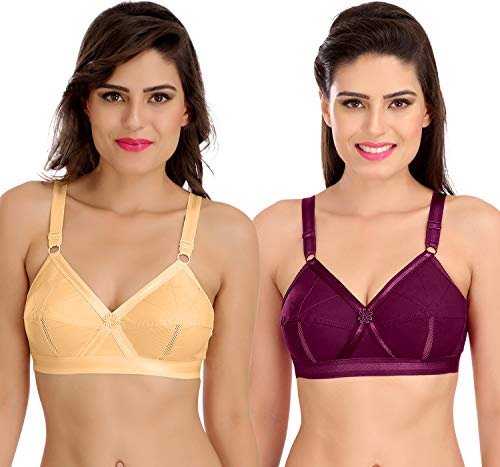 Image of SONA Perfecto Plus Size Cotton Bra for Woman Full Coverage Pack of 1
