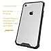 pajuva Compatible with iPhone 7/8 Case Clear, PC+TPU Transparent Case Thin for iPhone 7/8 Crystal Clear Case with Bumper (Black)