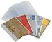valonic credit card sleeves - 12-pack - sturdy transparent plastic sleeves - protector sleeves