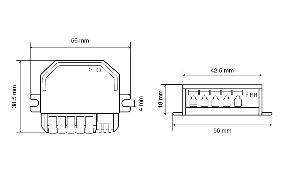 Controlador Dimmer Inteligente para Tiras LED a través de WiFi Alexa Tuya 2,4GHz RF Mando a Distancia Pulsador PUSH 12V 24V 48V Regulador Actuador de Regulación