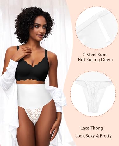 Image of Womens Thong Shapewear Mid to High Waisted Shaper Thong WN0017