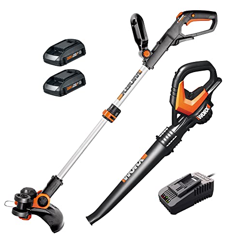 Worx 20V Trimmer and Blower Power Share Combo Kit - WG916 (Battery & Charger Included)