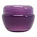 Beauticom 12 Pieces 50G/50ML Purple Color Frosted Container Jars with Inner Liner for Lotion, Toners, Lip Balms, Makeup Samples - BPA Free