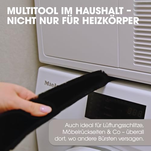 Miniatura 6 de Original Gundel-Putz Cepillo Flexible Para Radiador, 120 Cm, 1 Unidad, Con Cerdas De Pelo De Cabra, Para Una Limpieza Eficaz De Radiadores Planos
