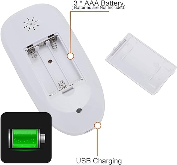 TENS Machine for Pain Relief, TENS Electric Massager with 6 Massage Modes and 8 Replacement Pads, Rechargeable Electric Massager for Back, Joint Pain Relief (White)