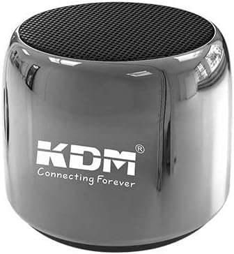 KDM KM-99 Big Bang Mini BLUTOOTH Speaker 5 W | HD Clear Sound Wireless Super bass Mini Metal Bluetooth Speaker for All Smartphones (Silver & Black)