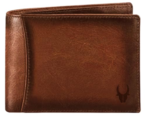 Image of WildHorn Rfid Protected Leather Wallets For Men I 9 Card Slots I 2 Currency & Secret Compartments I 1 Zipper & 3 Id Card Slots, Tan