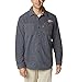 Columbia Men's Bucktail Fleece Over Shirt, Black Heather, XX-Large