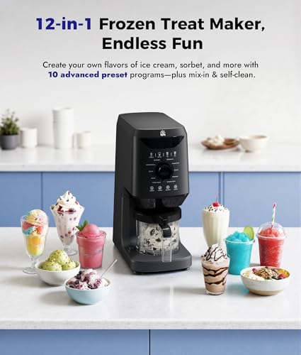 Oylus 12-in-1 Ice-Cream Maker Machine - 11 Preset Programs and Self-Cleaning, Healthy Froz - image 2