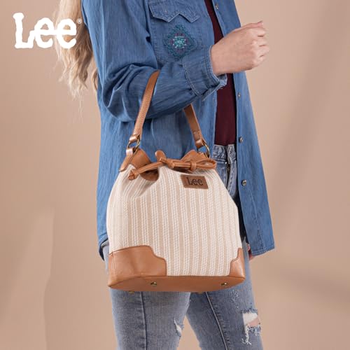 Image of Montana West X Lee Bucket Bag for Women Drawstring Hobo Crossbody Bag with Detachable Straps