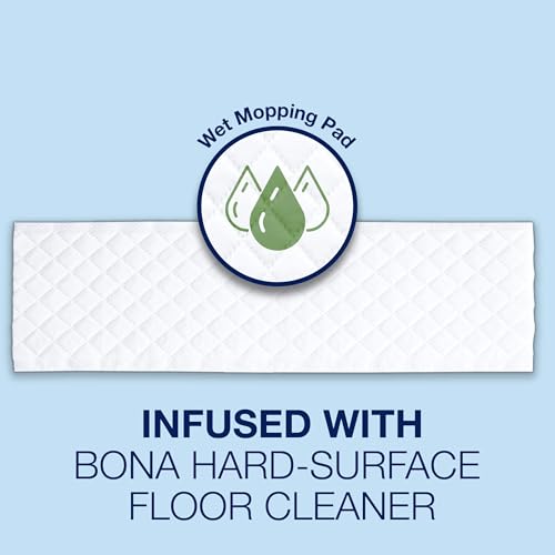 Bona pad cleaning on tile floor example