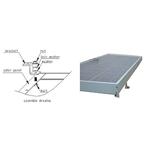 Painéis solares de montagem Z suportes kit de montagem para RV barco off grade telhado, 38 mm de lar