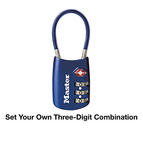 Master Lock Set Your Own Combination Tsa Approved Luggage Lock, 1 Pack, Blue #TOP3