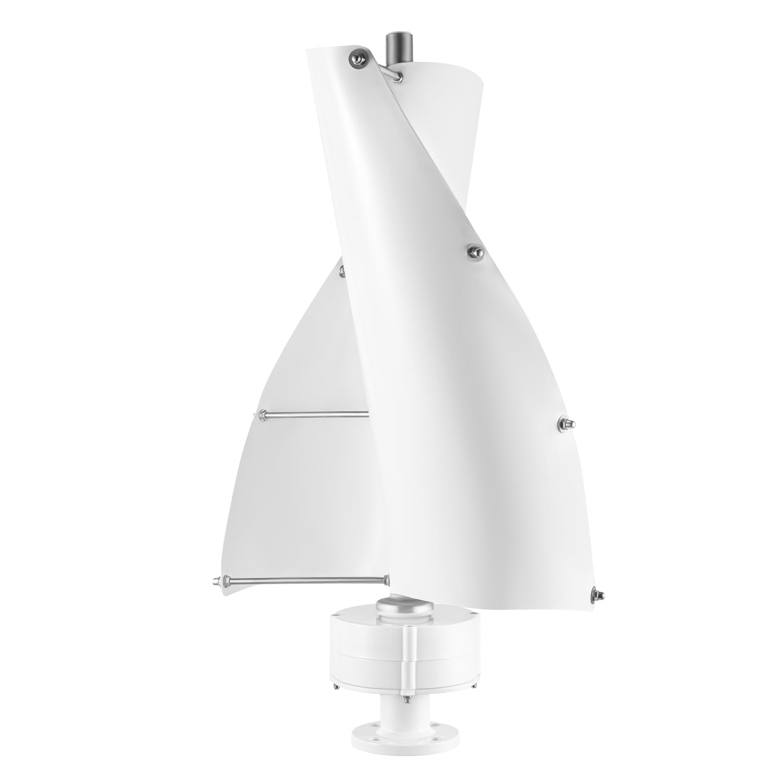 Vertikale Windkraftanlage 100W 12V, leiser Windgenerator mit Permanentmagnetgenerator & Controller, IP67 wasserdicht, 2 Aluminium-Flügel, für Boot, Pavillon, Wohnmobil & Haus