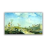  ZHPLIX Sir William Russell Flint St Malo Tableaux d\'art Reproductions de peintures célèbres Impressions sur toile Décoration Murale de Bureau 30 x 54 cm sans cadre