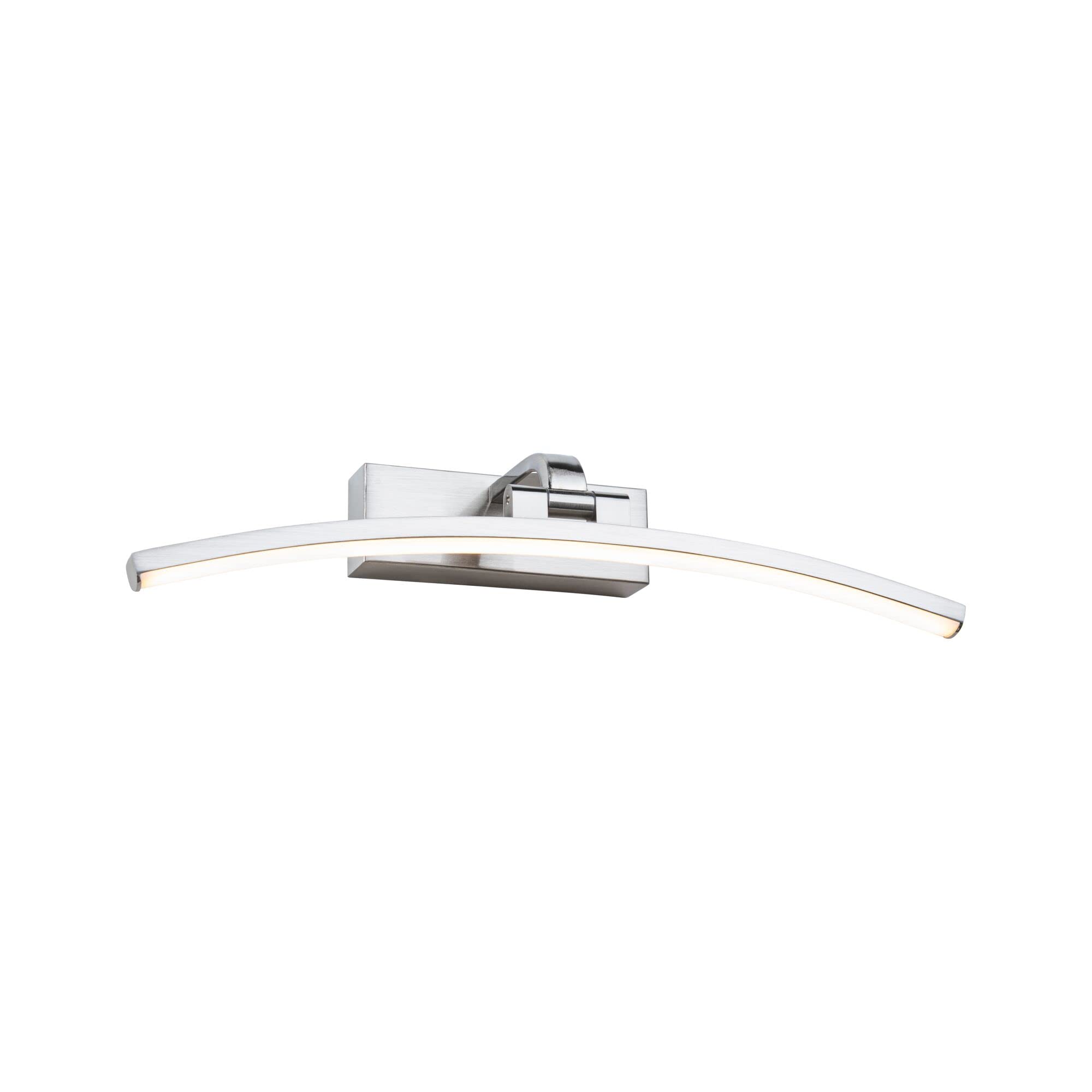 Paulmann 95557 LED Bilderleuchte Bento 400mm incl. 1x8,5 W Warmweiß Nickel gebürstet Bildbeleuchtung Metall Wandlampe 3000 K