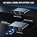 AVIDGRAM HDMI Splitter 1 in 2 Out 4K 60Hz 4:4:4, HDMI 2 Port Splitter with Auto, Copy, and Downscaler Mode for Dual Identical Display Support 1080p 120Hz HDR10, Compatible with PS4 Pro, Xbox, PS5