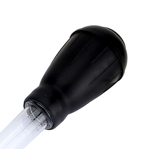 SENZEAL Pipetta Contagocce Graduato Strumento di Rimozione dei Rifiuti di Plastica per il cambio Dell'acqua per Acquario Nero - Image 6