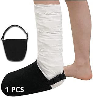 Cast Sock Toe Cover Soft for Foot Warmer Socks Walking Boot Broken Toe Ankle Orthotic Sock Protector Accessories After Surgery Orthopedic Boot Sock Leg Cast Covers (1 PCS)