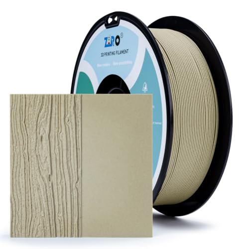 Image of ZIRO 1.75mm PLA Filament, Contain Real Wood Flour, 2.2lbs Hard Maple Wood