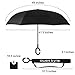 owen kyne Windproof Double Layer Folding Inverted Umbrella, Self Stand Upside-down Rain Protection Car Reverse Umbrellas with C-shaped Handle (New Peacock)