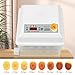Egg Incubator for Hatching Eggs with Led Candler and Automatic Egg Turning,Chicken Incubator with Humidity Monitoring, Temperature Control for Duck, Quail, Goose Eggs,Holds 16 Eggs