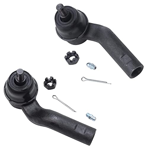 Image of Detroit Axle - 8pc Front End Suspension Kit for Ford 12-18 Focus C-Max, 2 Lower Control Arms 4 Inner Outer Tie Rod Ends 2 Boots 2012 2013 2014 2015 2016 2017 2018 Replacement