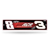 Rico Industries NASCAR Racing Richard Childress Racing Team Collage Metal Street Sign 4" x 15" Home Décor - Bedroom - Office - Man Cave