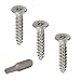 #10 x 1-1/4" Flat Head Torx Security Sheet Metal Screws Stainless Steel Tamper Resistant, Qty 25 Number 10 Size x 1-1/4" Length by Fastenere