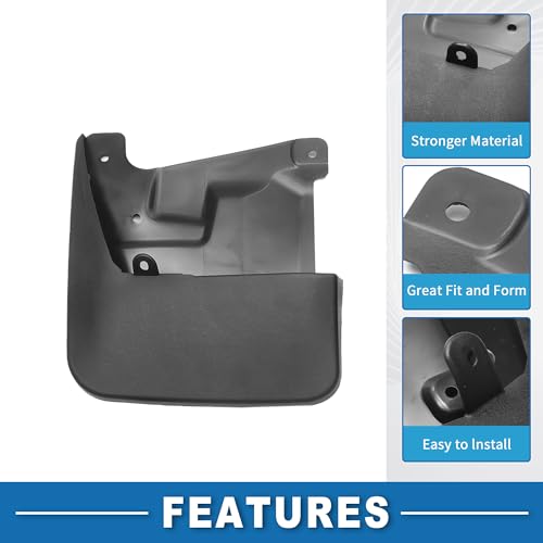 Image of Mud Flap Splash Guard with Mount Accessories Front & Rear Side Mud Guard for Toyota Tundra 2022 2023 2024 Pickup (Set of 4)