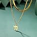 LIKGREAT Hebrew Chai Necklace Jewish Life Symbol Necklace Jewish Religious Blessing Amulet Jewellery Israel Hanukkah (style2 Gold)