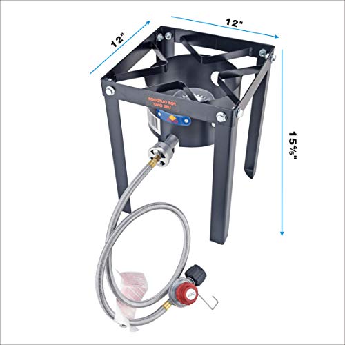 ARC Propane Burner 37,000 BTU High Pressure Propane Stove with Portable