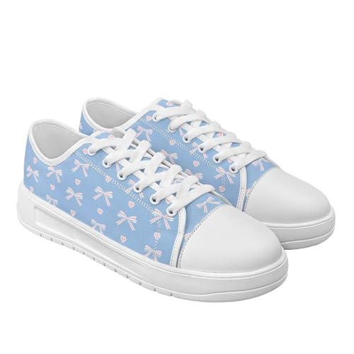 Womens Canvas Sneakers Fashion Breathable Non Slip Tennis Workout Walking Shoes for Daily Commutes Size 6-13.5 White Sole