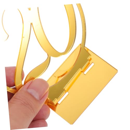 Numéros de table en acrylique doré 1 à 20 pour décoration de mariage