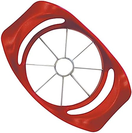 R&M Apple Divider 4" Red – Stainless Steel Apple Slicer & Corer – Fruit Cutting Kitchen Gadget for Quick, Even Slices image 5