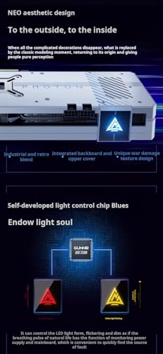 Tarjeta gráfica Intel ARC A770 Photon de 8GB en color blanco con triple ventilador para PC 3