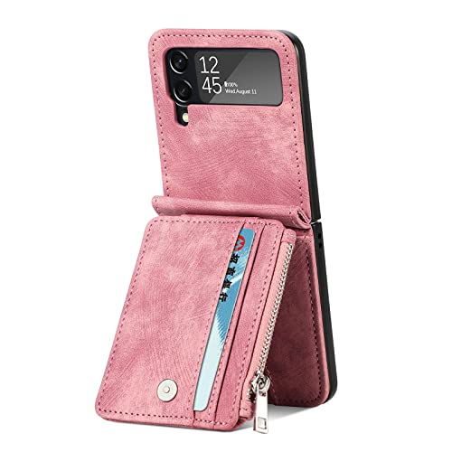 Capa Para Samsung Galaxy Z Flip 4, Resistente A Choques, Anti-queda, Leve, Destacável, Carteira Mult